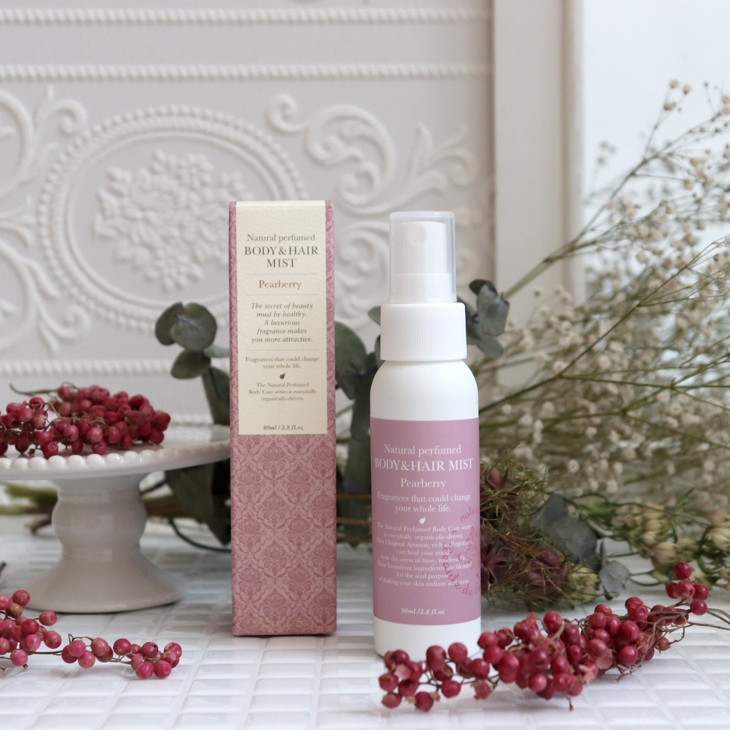 【ボーテデュサエ】BODY&HAIR MIST PEARBERRY ボディ＆ヘアミスト（ペアベリーの香り）